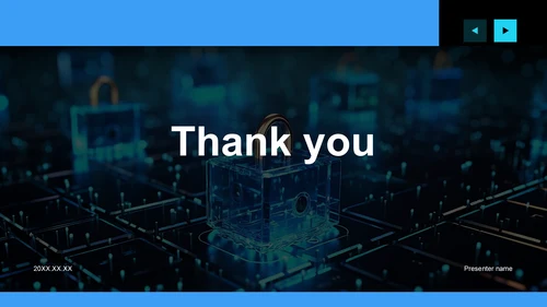 蓝色科技风IT互联行业网络工程师总结汇报PPT主题