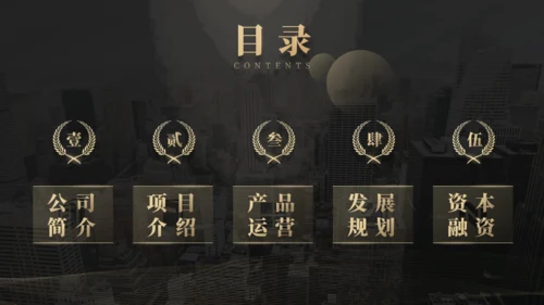 商业项目计划书云雾城市通用PPT模板