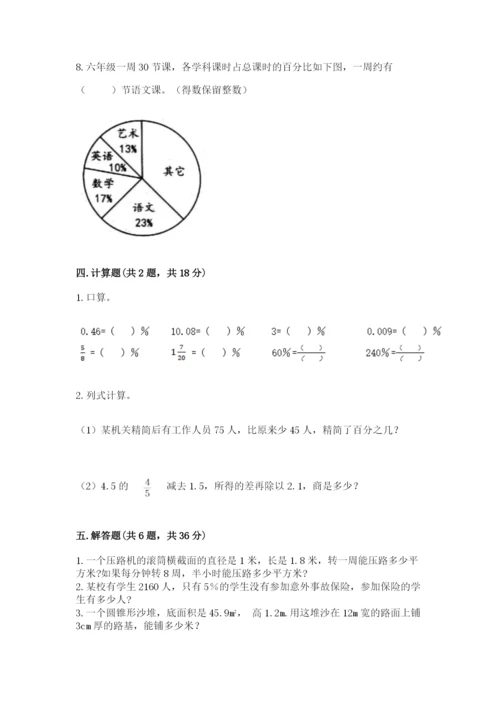 北京版六年级下册数学期中测试卷含答案【满分必刷】.docx