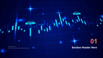 章节页-创意金融证券工作总结PPT模板