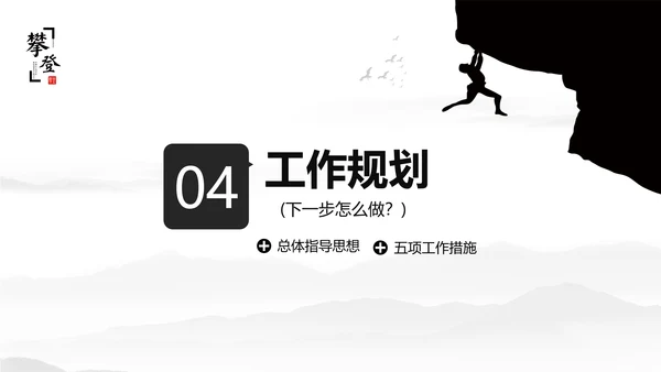 优秀简约勇攀高峰岗位竞聘演讲PPT模板