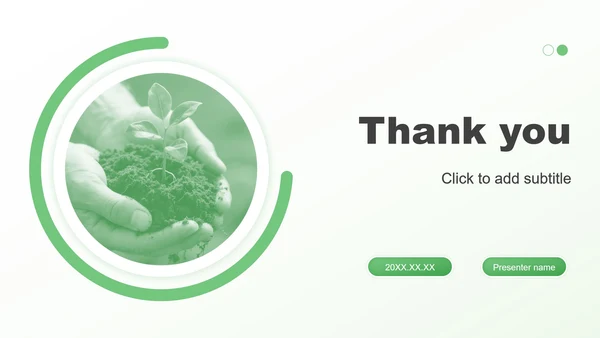 绿色简约风假期作业汇报PPT主题模板