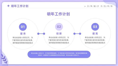 紫色时尚商务人力资源年终工作总结工作计划PPT