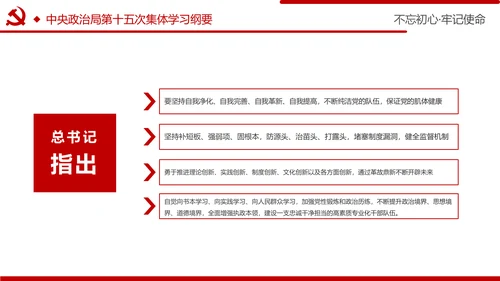 牢记初心使命推进自我革命不忘初心牢记使命主题教育PPT