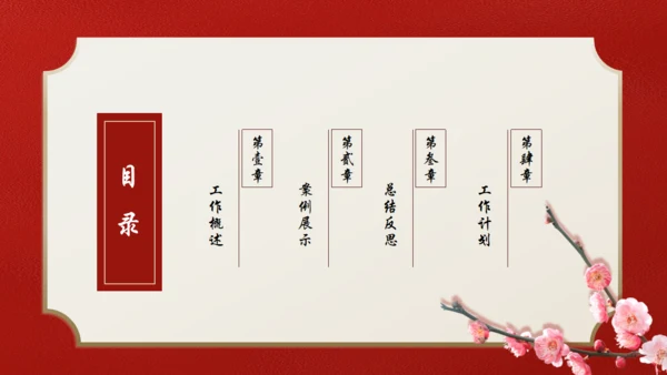 中国红古典国风古韵通用PPT模板
