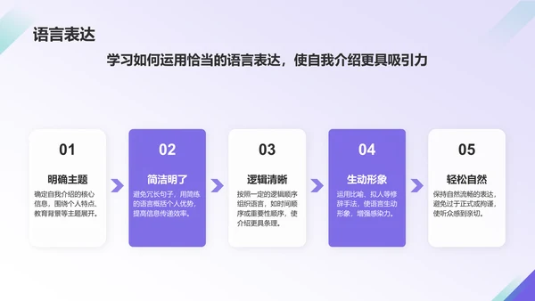 紫色商务风大学生自我介绍PPT模板
