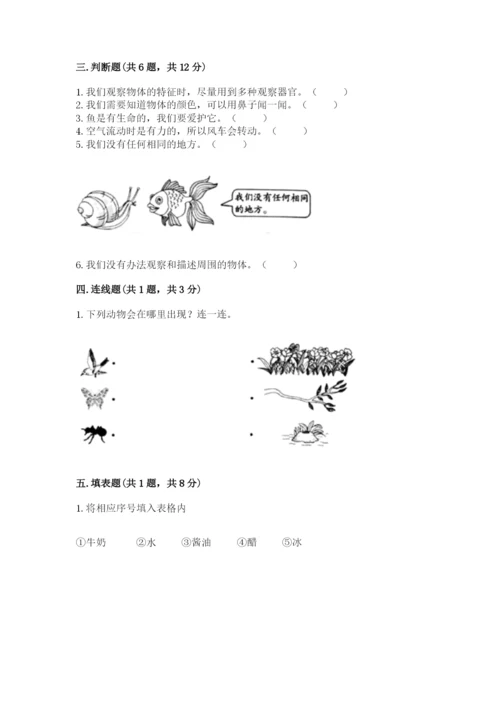 教科版一年级下册科学期末测试卷精品【达标题】.docx