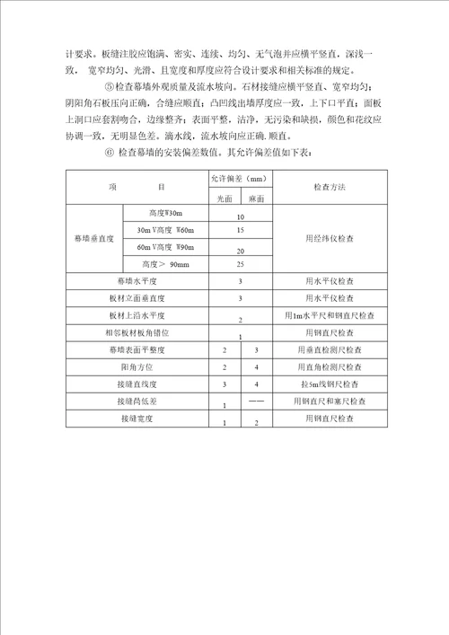 幕墙工程质量控制要点