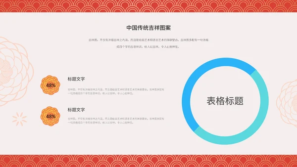 中纹之美中国传统吉祥图案通用PPT模板
