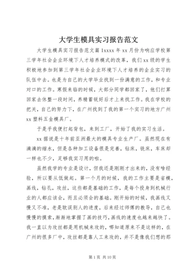 大学生模具实习报告范文.docx