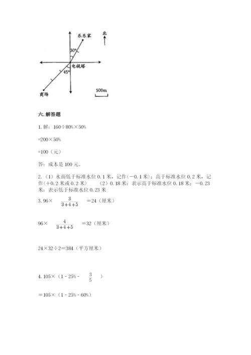 冀教版小升初数学模拟试卷附参考答案【突破训练】.docx