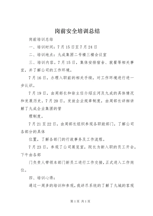 岗前安全培训总结 (5).docx