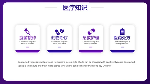 蓝色医疗病例汇报工作总结动态PPT模板