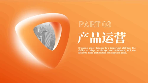 橙色商业计划书通用PPT模板