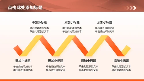 橙黄色商务风半年度工作总结汇报PPT模板