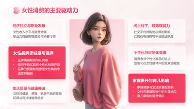 粉色简约风女性消费主题活动汇报