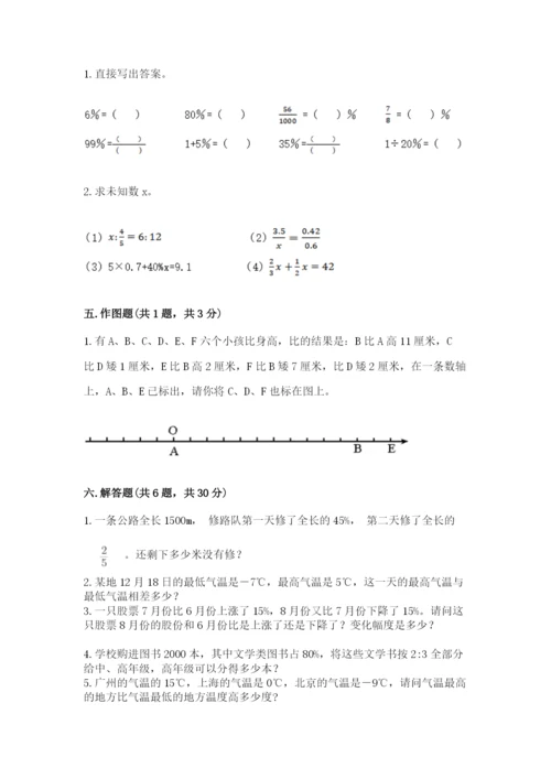 小升初六年级期末试卷及参考答案（研优卷）.docx