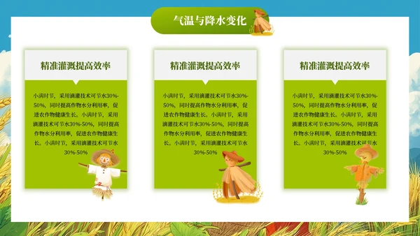 小满节气插画风教育通用模板PPT模板