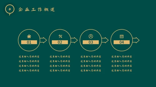 新中式烫金风工作总结通用PPT模板