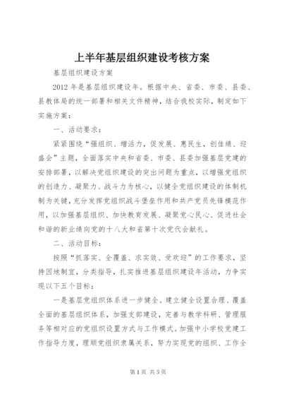 上半年基层组织建设考核方案.docx