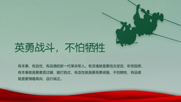 迷彩风入伍部队训练心得体会动态PPT