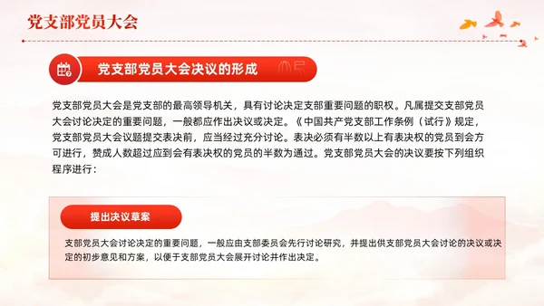 红色党建党支部基础知识党支部的工作机制党课PPT