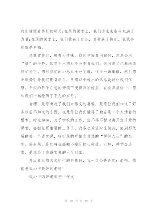 我心中的好老师初中作文5篇.docx