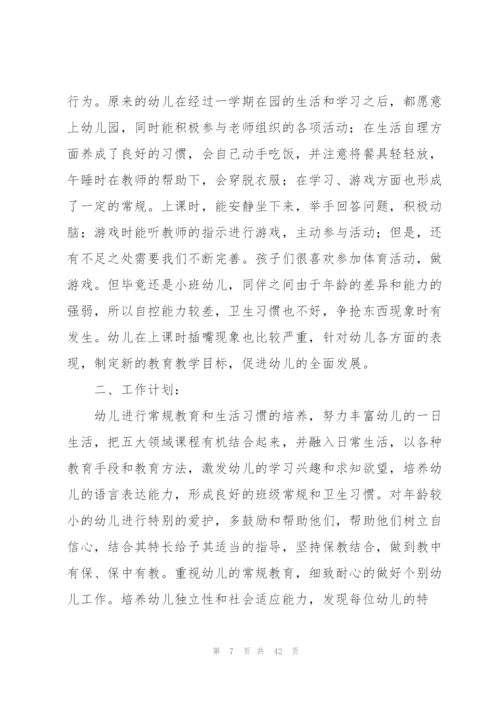 幼儿园小班下学期教学计划合集11篇.docx