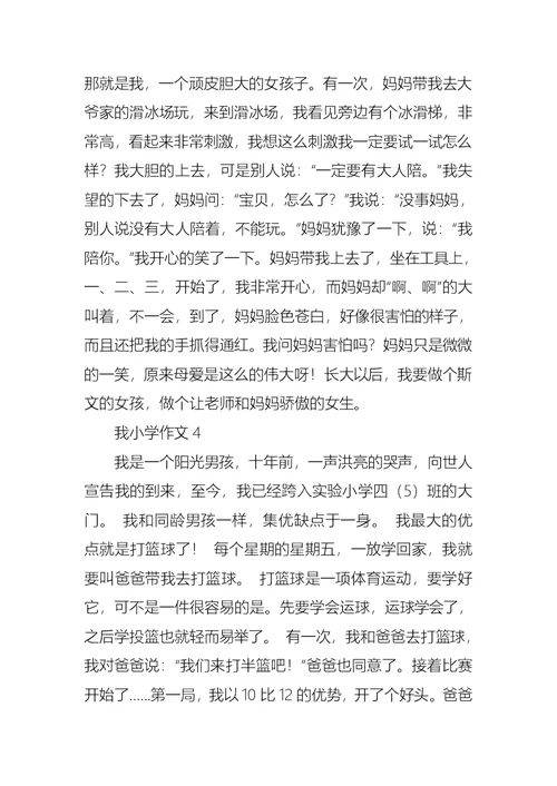 我小学作文集锦15篇