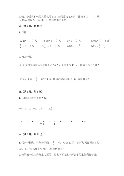 苏教版数学小升初模拟试卷（精选题）.docx