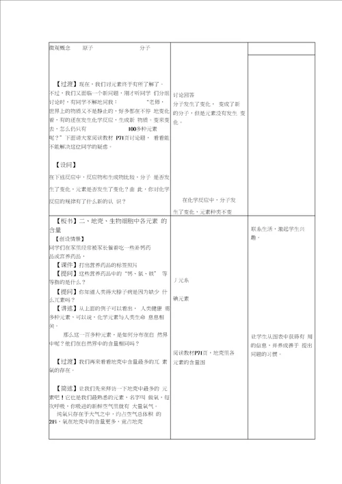 初中化学九年级教案学案江苏南京二十九中化学上册教案