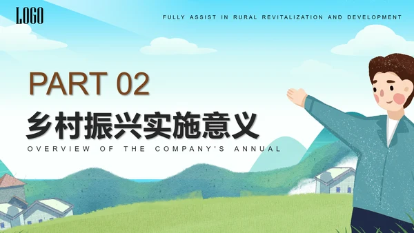 振兴乡村全面助力乡村振兴PPT模板
