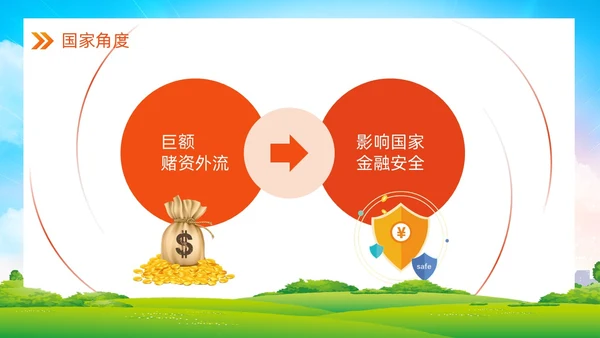 清新卡通风远离网络赌博宣传教育主题ppt课件