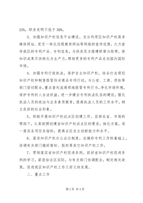 知识产权局全年执法管理计划与重点.docx