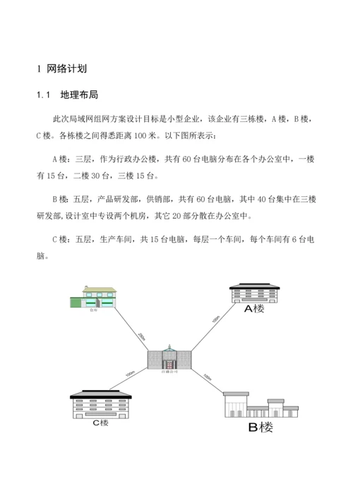 局域网的组网专项方案设计.docx