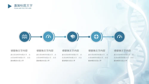 生物基因细胞DNA医疗医学PPT模板