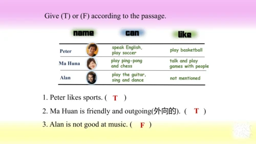 (新课标) Unit 1 Section B 2a-2c 课件 （新目标英语七下 Unit 1 Ca