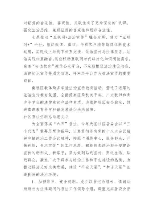 社区普法活动总结.docx