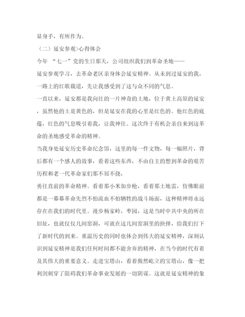 精编延安精神体会范文.docx