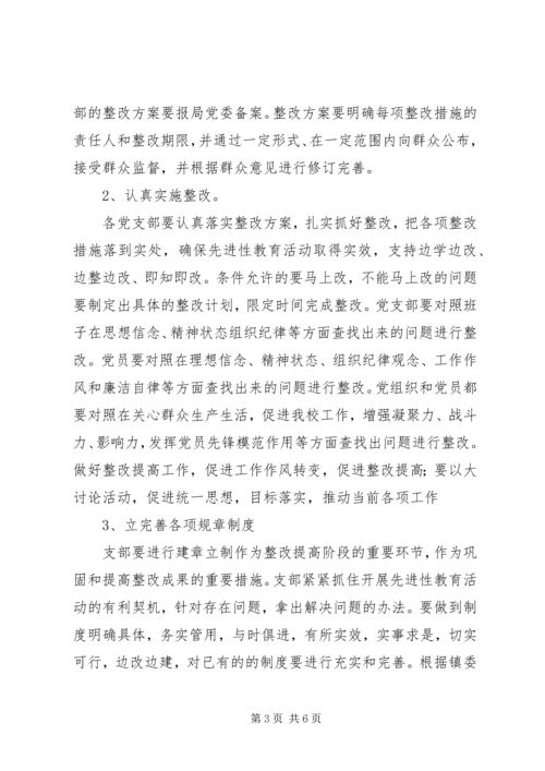 整改提高阶段工作安排意见.docx