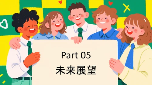 黄绿色扁平插画小组自我介绍