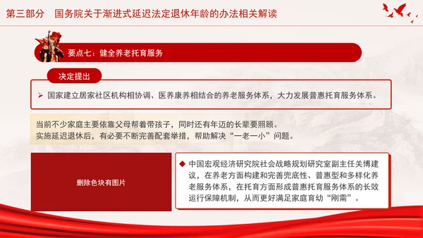 全国人大常委会关于实施渐进式延迟法定退休年龄的决定专题党课PPT