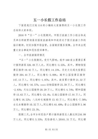 五一小长假工作总结.docx