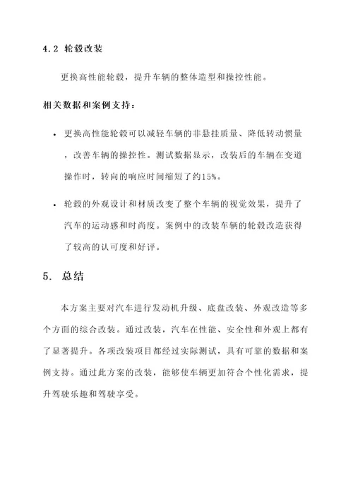 一样的车改装方案