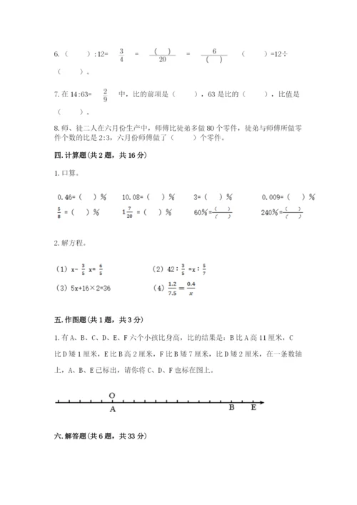 六年级下册数学期末测试卷附参考答案（黄金题型）.docx