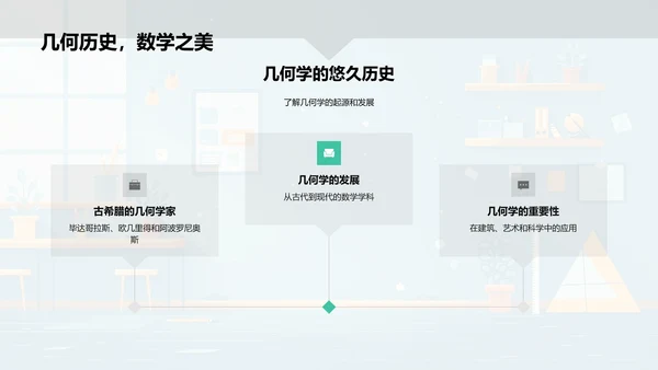 解析几何学习汇报PPT模板