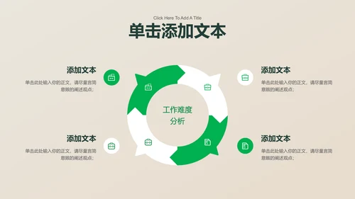 绿色极简植物通用PPT演示模板
