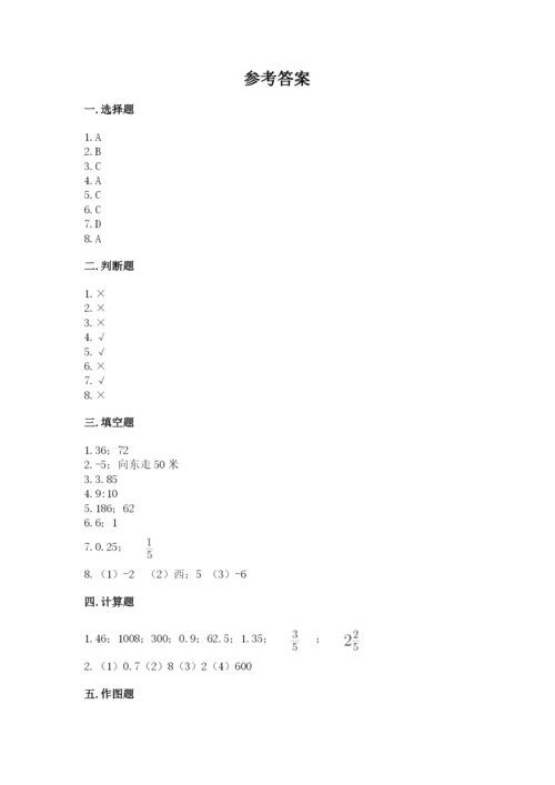 北师大版六年级下册数学 期末检测卷及参考答案（典型题）.docx