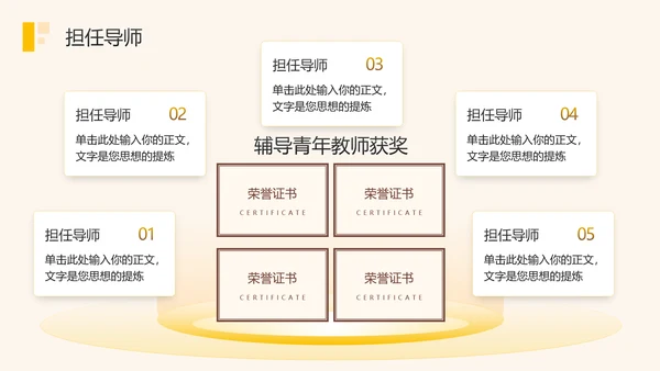 教师年终述职工作汇报静待花开通用PPT模板