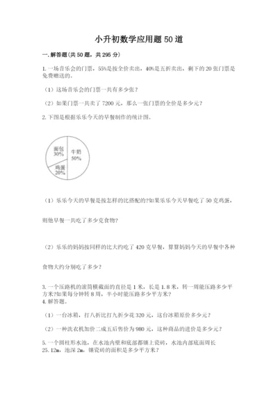 小升初数学应用题50道精品（历年真题）.docx